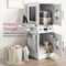 Best Choice Products Pretend Play Kids Wooden Stacked Washer & Dryer Set w/ Toy Laundry Storage and Accessories
